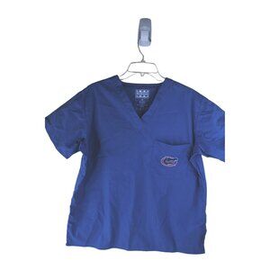 Florida Gators Blue ScrubTop Size Medium Gel Scrubs M 91474